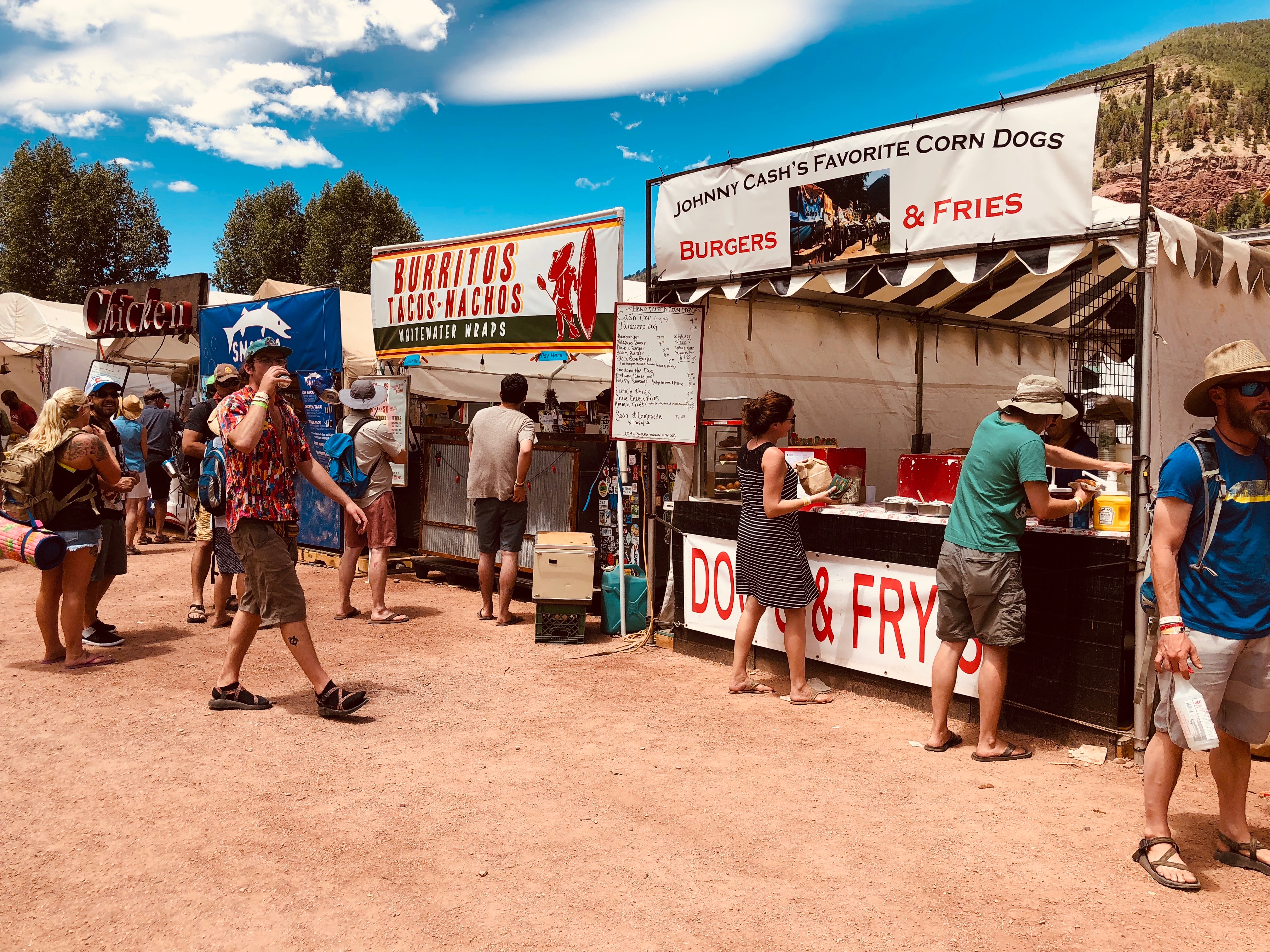 Food Tents at Telluride Bluegrass Festival