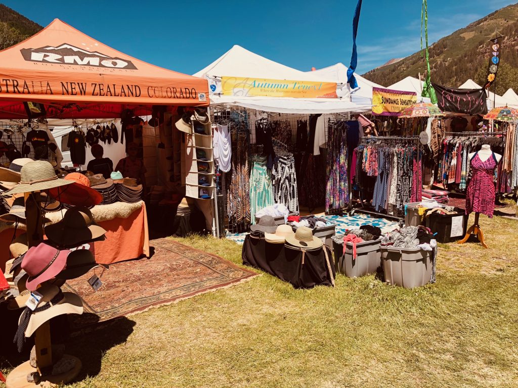 Craft Vendors at Telluride Bluegrass Festival