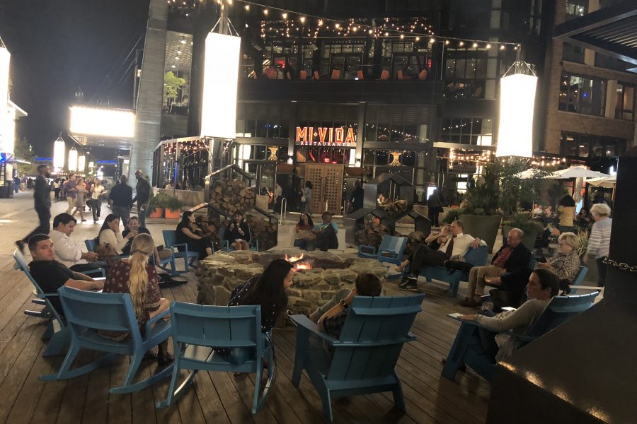 Outdoor Firepit at Mi Vida on The Wharf